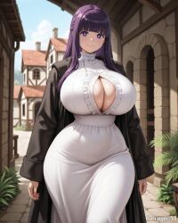 grippyai, 1girl, 1girls, bangs, black_cloak
