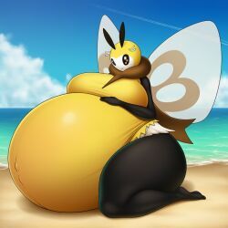 pokemon_(species), ribombee, pokemon, pokemon_sm, lazybonesai
