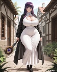 grippyai, 1girl, 1girls, bangs, black_cloak