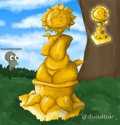 gold_sunflower_trophy_(pvz), sunflower_(pvz), plants_vs._zombies, plants_vs_zombies, popcap_games