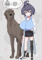 tsurugi_(the_horizon), tsurugi_muda, 1dog, 1girls, bestiality