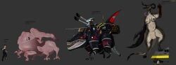 cavalry, davespaceman, 4_legs, 4_toes, alien