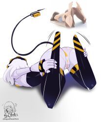 v_(murder_drones), murder_drones, sopa-chan, back_view, female