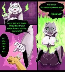 frisk, goat_mom, toriel, horrortale, undertale