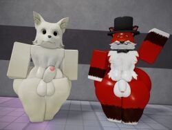 arctic_fox_head_(roblox), fancy_fox_(roblox), robloxian, roblox, muitetul