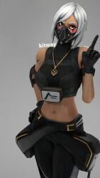 hush_(fortnite), fortnite, kitway, blush, clothed