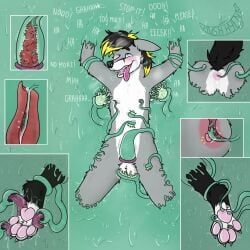 knil_(character), 4_toes, anal, anal_sex, animal_genitalia