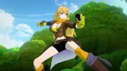 yang_xiao_long, justice_league_x_rwby:_super_heroes_and_huntsmen, rwby, 1girls, big_breasts