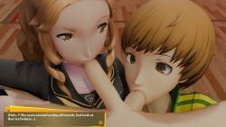 ebihara_ai, narukami_yu, satonaka_chie, persona, persona_4