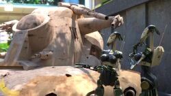 b1_battle_droid, battle_droid, droid_(star_wars), muffintop20, 2girls
