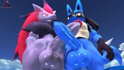 generation_4_pokemon, generation_5_pokemon, lucario, pokemon_(species), zoroark