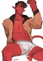 damien_lavey, monster_prom, cy_roar, boxers, bulge