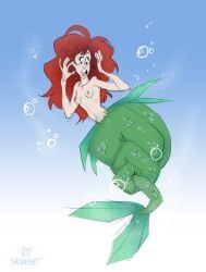 original, ershd, 1girls, aquatic, areola