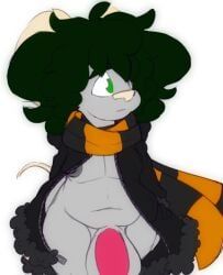 accessory, afro, anthro, balls, belly