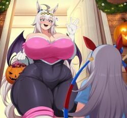 oguri_cap_(umamusume), rouge_the_bat_(cosplay), tamamo_cross_(umamusume), sonic_(series), umamusume