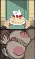 musubi, sekirei, big_breasts, big_penis, blush
