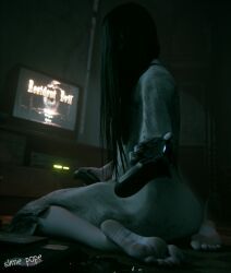 sadako_yamamura, resident_evil, the_ring, slimepope, 1girls