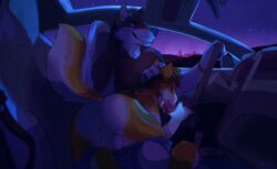 vincent_(foxmcc), kelevtov., blowjob_in_car, canid, canine