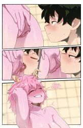 ashido_mina, izuku_midoriya, midoriya_izuku, mina_ashido, boku_no_hero_academia