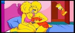 lisa_simpson, maggie_simpson, the_simpsons, vercomicsporno, croc_(artist)