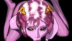 ashido_mina, my_hero_academia, oppmann, blowjob, blowjob_face