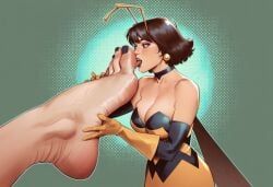 janet_van_dyne, pamela_isley, poison_ivy, wasp_(marvel), ant-man_(series)