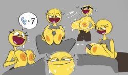 awesome_face, excited_zone, blush, bukkake, cum