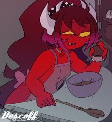 extreme_demon, geometry_dash, chocolate, cooked_food, cooking