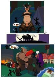 dolcett, eggplants, jedader, anal, apple_gag