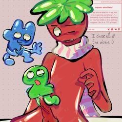 four_(bfb), four_(tpot), sprout_(dandy's_world), two_(bfb), two_(tpot)