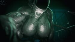 female_xenomorph, xenomorph, alien_(franchise), zsphere3d, 1girls