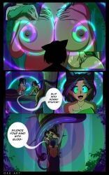 divya_(lostjunglegirl), orkart, 4_panel_comic, animal_ears, animal_humanoid