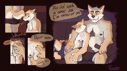 artie_(artieyote), eduardo_(artieyote), black_border, tracho, after_rape
