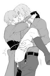 byleth_(fire_emblem), byleth_(fire_emblem)_(male), dimitri_alexandre_blaiddyd, dimitri_alexandre_blaiddyd_(timeskip), fire_emblem