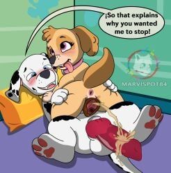 marshall_(paw_patrol), skye_(paw_patrol), nickelodeon, paw_patrol, marvispot84