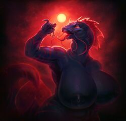 yetzer_hara, anthro, aquatic, bait, breasts