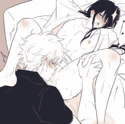 gintoki_sakata, katsura_kotarou, gintama, diaoyemao, 1boy