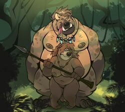 b_(dead_stray_bear), dead_stray_bear, anthro, areola, bare_breasts