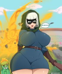 bandit_(clash_royale), clash_(series), clash_royale, kagekao, breasts