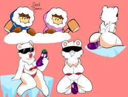 nana_(ice_climber), polar_bear_(ice_climber), popo_(ice_climber), ice_climber, nintendo
