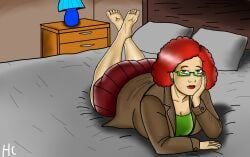 fat_villager_(unteralterbach), bernd_and_the_mystery_of_underalterbach, ashese67, 1girl, barefoot