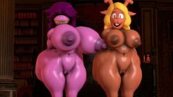 noelle_holiday, susie_(deltarune), deltarune, toby_fox, ironhawk