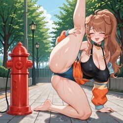 lilybell_vt, indie_virtual_youtuber, oneeshi, 1girls, all_fours