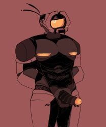v1_(ultrakill), notghosteye, antennae, antennae_(anatomy), blushing