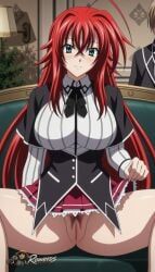 rias_gremory, high_school_dxd, rower, 1girl, ahoge