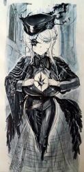 faust_(limbus_company), limbus_company, project_moon, 1girls, big_breasts