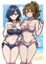 nanase_yuzuki, oumae_mamiko, chitose-kun_wa_ramune_bin_no_naka, rotomdocs, 2girls