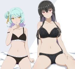 koto_satsuki, koyanagi_kaho, watashi_ga_koibito_ni_nareru_wake_naijan_murimuri, airei_363, 2girls