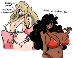 stella_(murgoten), original, murgoten, 2girls, big_hair