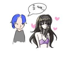 kisaragi_yamato, kurokawa_mikako, danganronpa_another, fanganronpa, 1boy